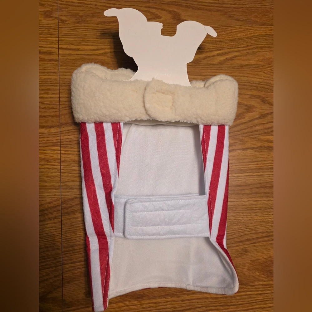 Party Dog Popcorn Costume for Dogs - Red and White - Picture 2 of 5
